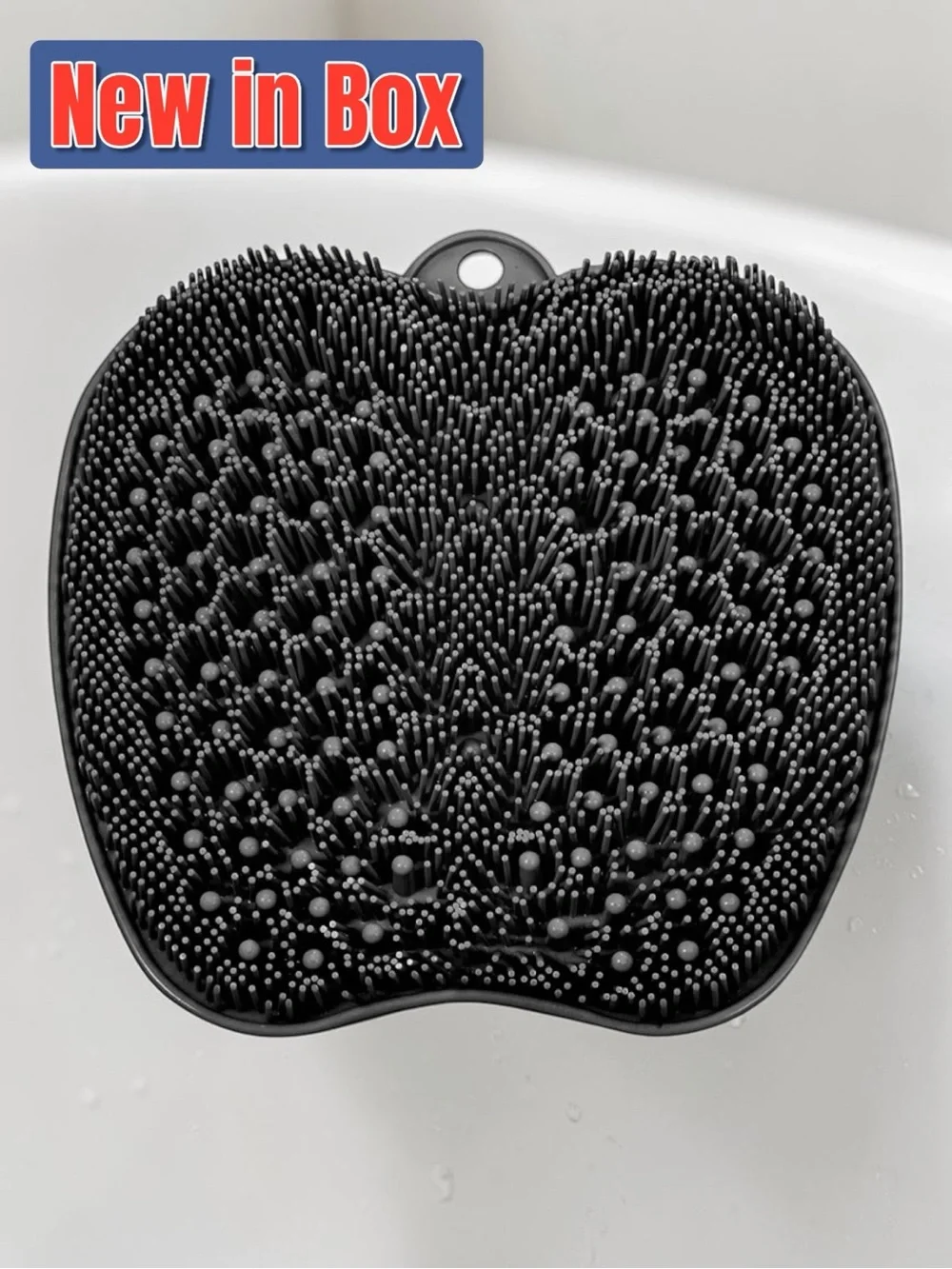 🚿🦶 BESKAR XL Shower Foot Scrubber Mat – Charcoal